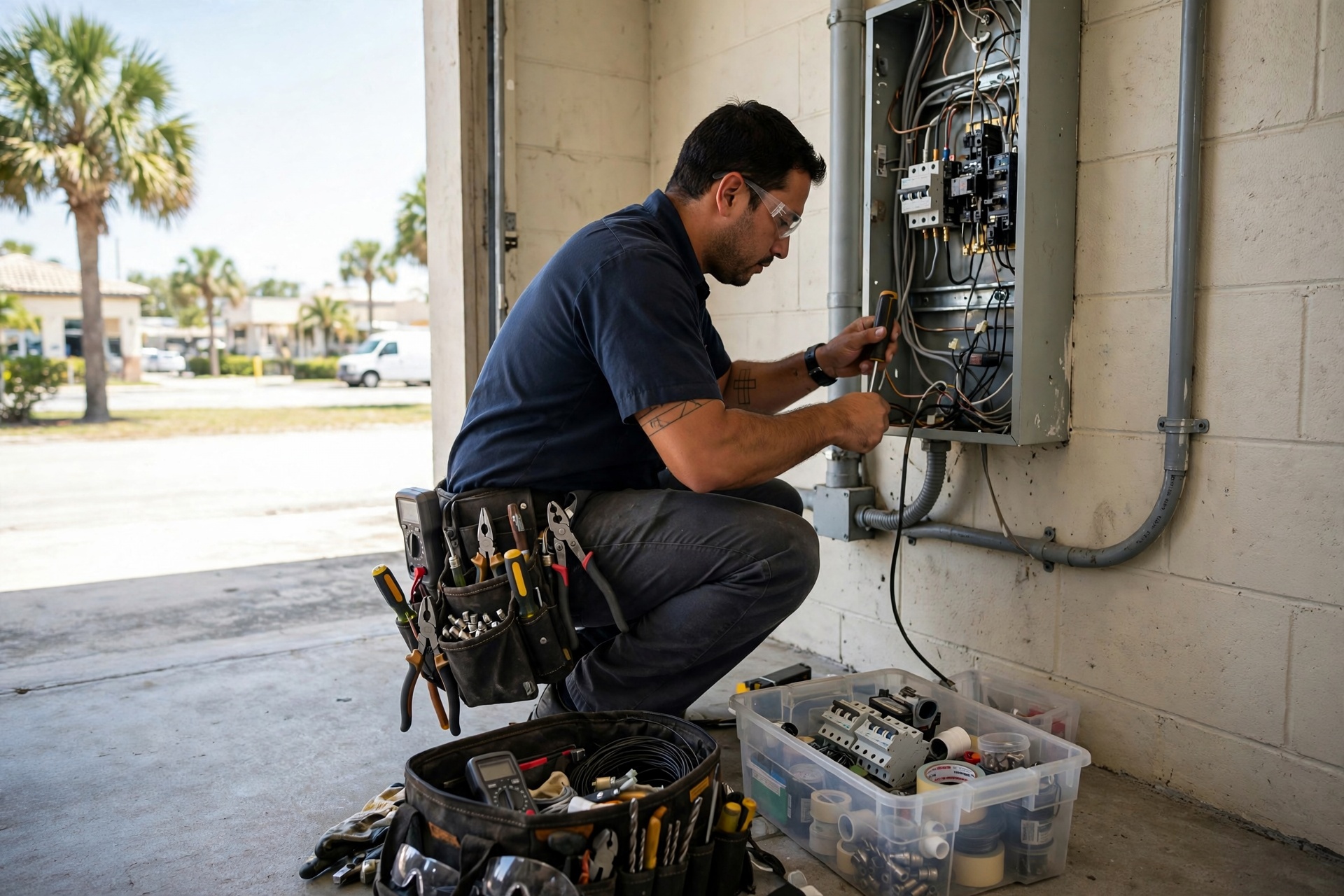 electrician work by Port Saint Lucie Electrician in Port Saint Lucie, FL